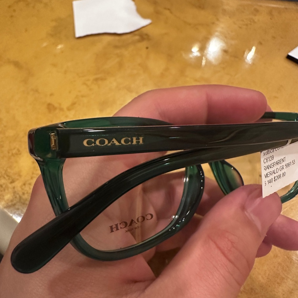 Coach Green Women's Glasses - Picture 2 of 3
